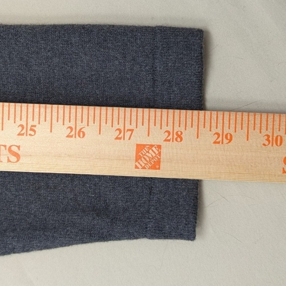 Eddie Bauer Mens TXL Charcoal Gray Cotton Merino Wool V-Neck Sweater Tall XL - Picture 6 of 11